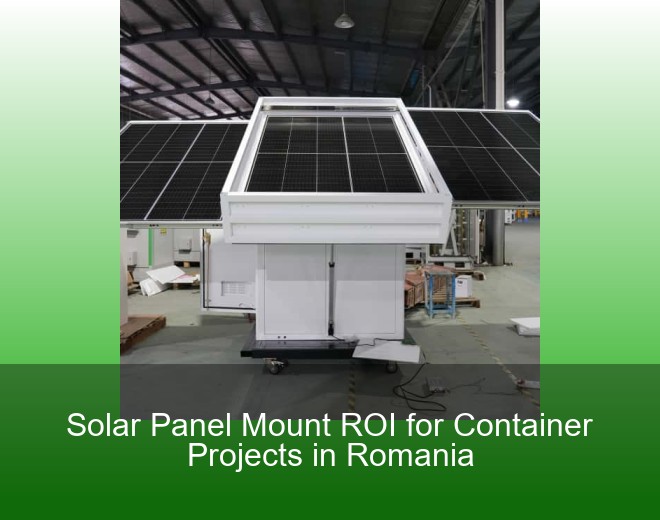 Solar Panel Mount ROI for Container Projects in Romania